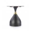 Стол журнальный HALMAR SCALITA черный мрамор/черный/золотой